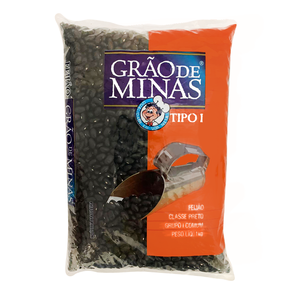 FEIJAO PRETO GRAO DE MINAS 1KG