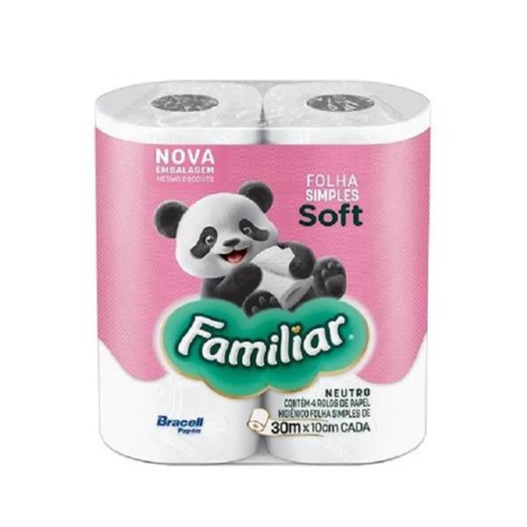 PAPEL HIGIENICO SOFT FAMILIAR C/4