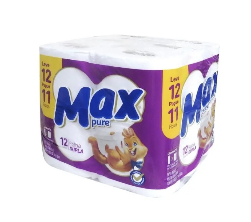PAPEL HIGIÊNICO FOLHA DUPLA MAX