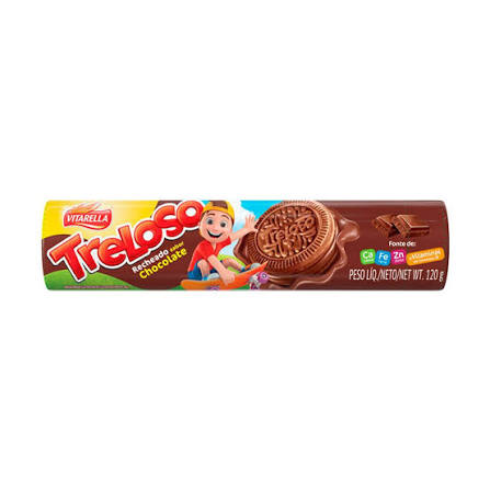 BISCOITO RECH TRELOSO 120G CHOC