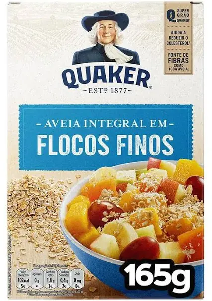 AVEIA QUAKER 165G FLOCOS FINOS